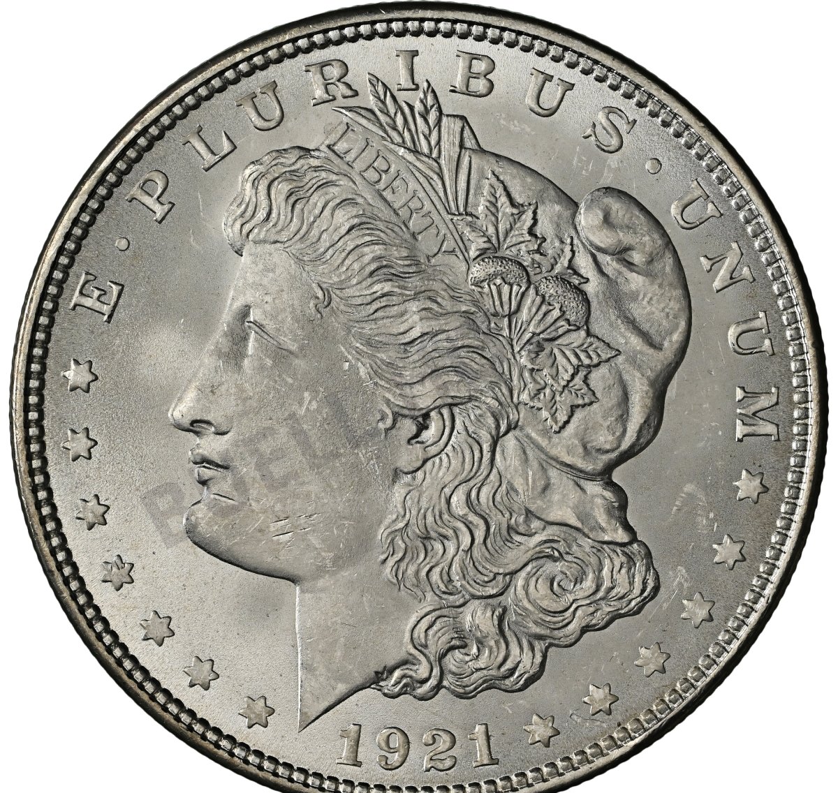 1921 Morgan Dollar — MS66 NGC