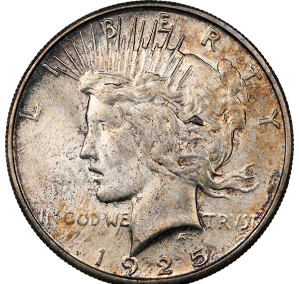 1925-S Peace Dollar — MS64 NGC