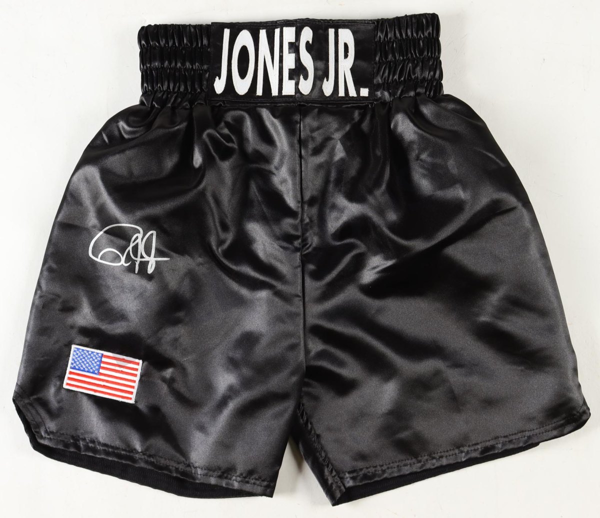 Roy Jones Jr. Signed Boxing Trunks