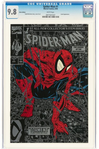 Spider-Man #1 Silver Edition (Marvel, 1990) — CGC 9.8